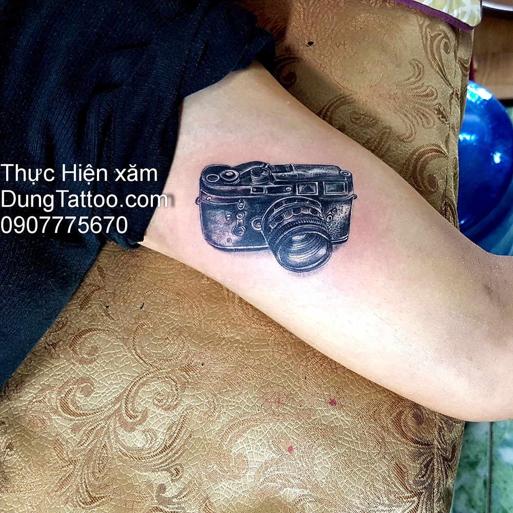 hinh xam may chup hinh photograph tattoo dung thuc hien 0907775670